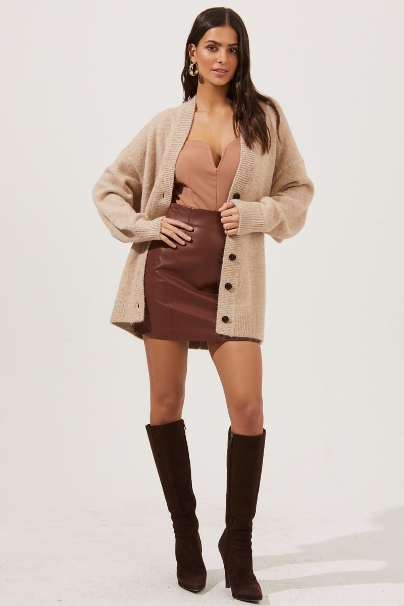 Chaqueta maxi de punto Alpine