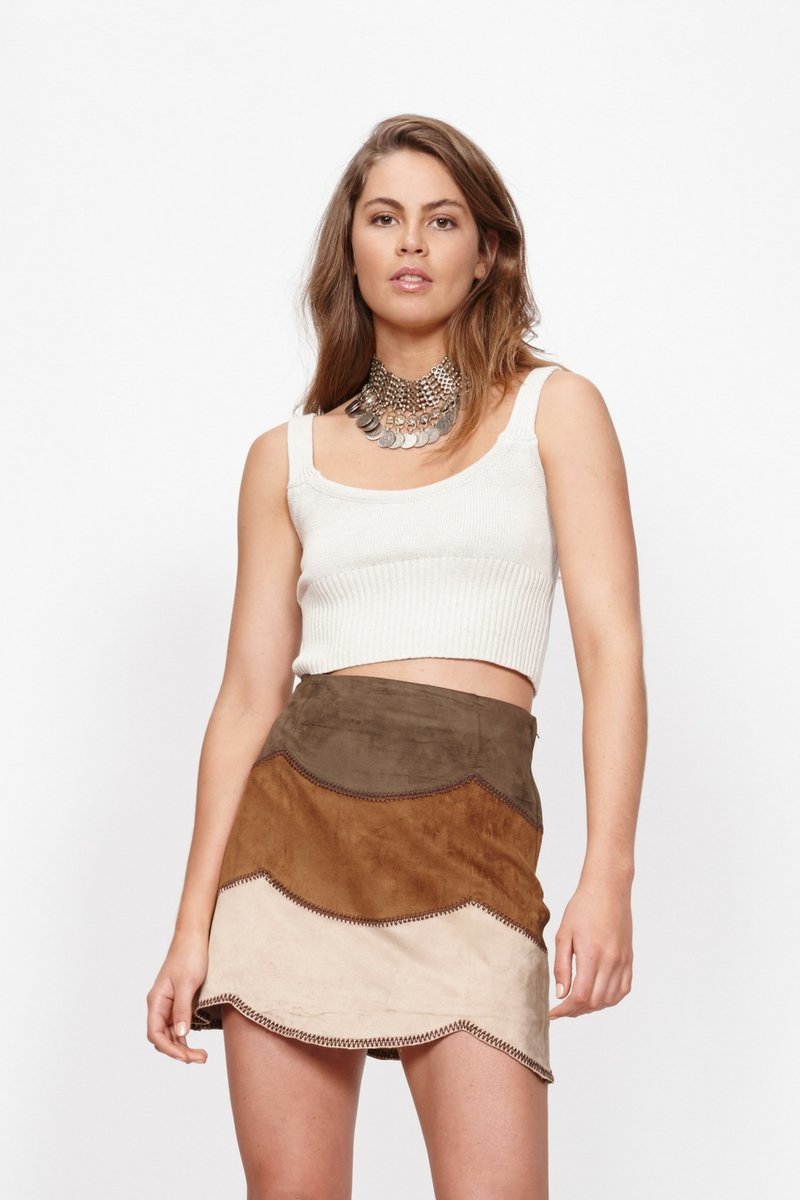 Falda de ante Patchwork - Alo Nui