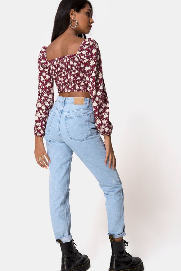 Top Elina Maroon - Alo Nui