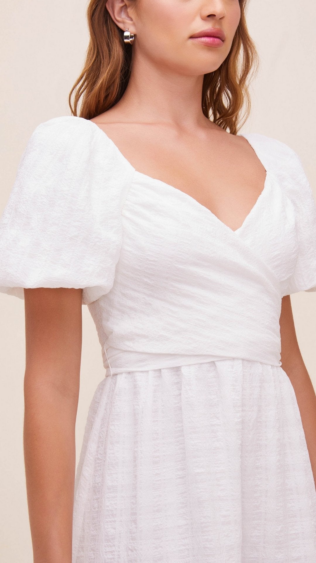 Vestido midi blanco Sonnet - ASTR