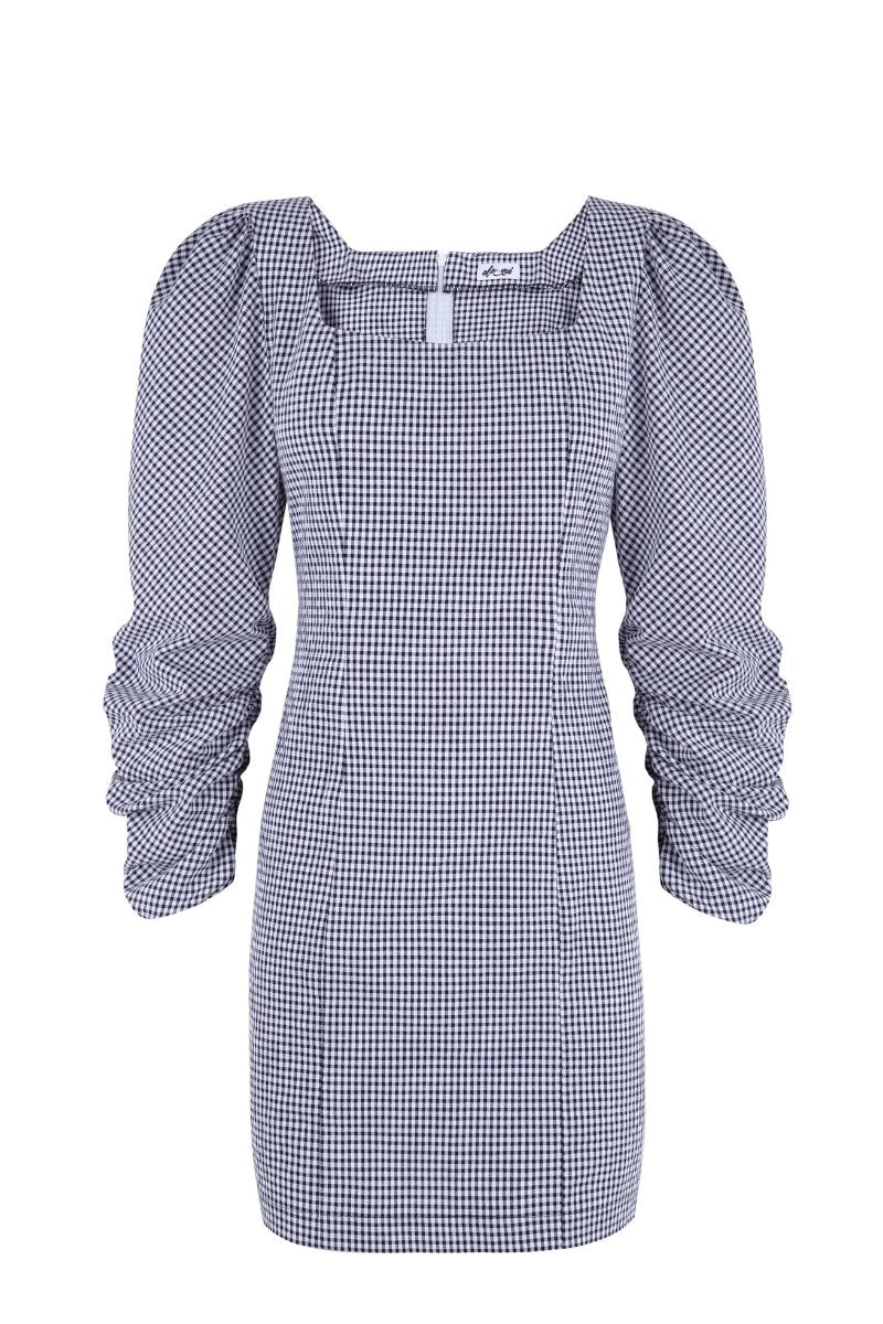 Mini vestido estampado de cuadros Vichy Sabela - ALO NUI