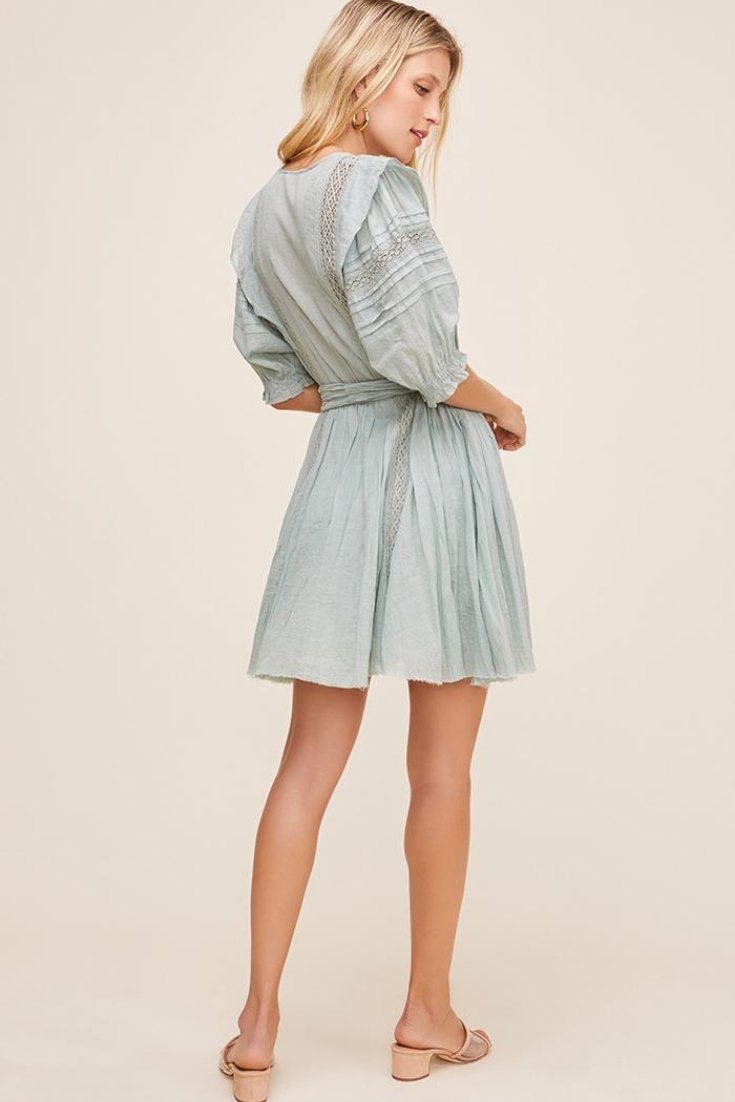 Vestido corto azul Remedy | ASTR - Vestidos | ALO NUI