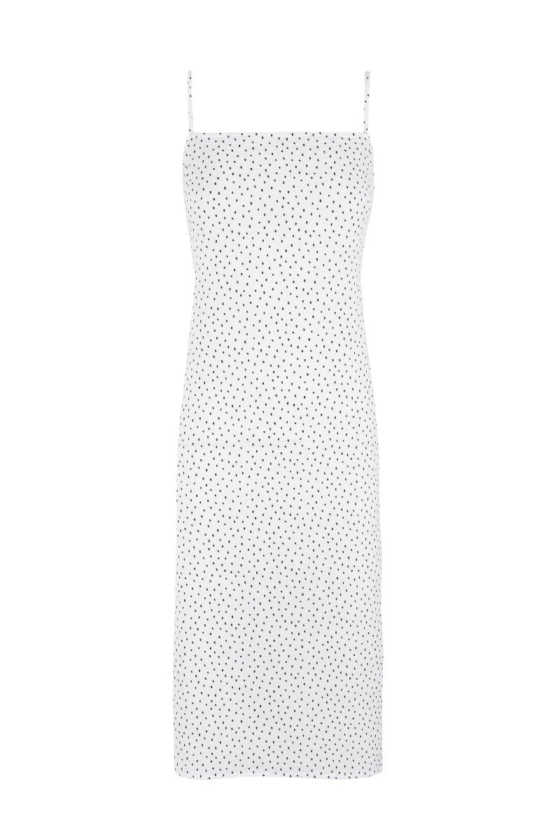 Vestido midi con espalda cruzada María