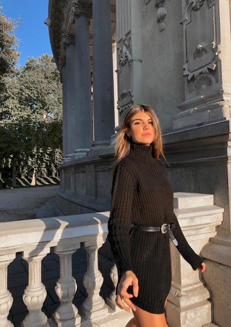 Vestidos Negro Con Gris Ropa Vestido Largo Accesorios Para