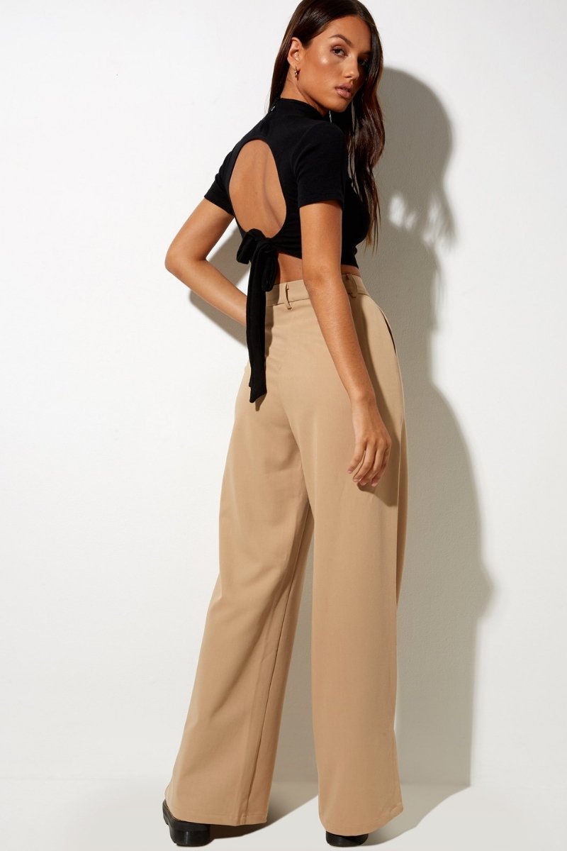 Pantalón largo beige Gege - Motel Rocks - ALO NUI